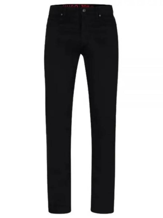 Comfort Stretch Slim Fit Denim Jeans Black - HUGO BOSS - BALAAN 2