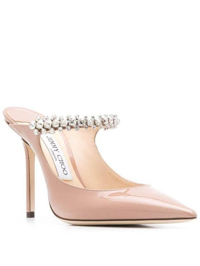 Pink Patent Leather Pumps With Crystal Strap - JIMMY CHOO - BALAAN 2