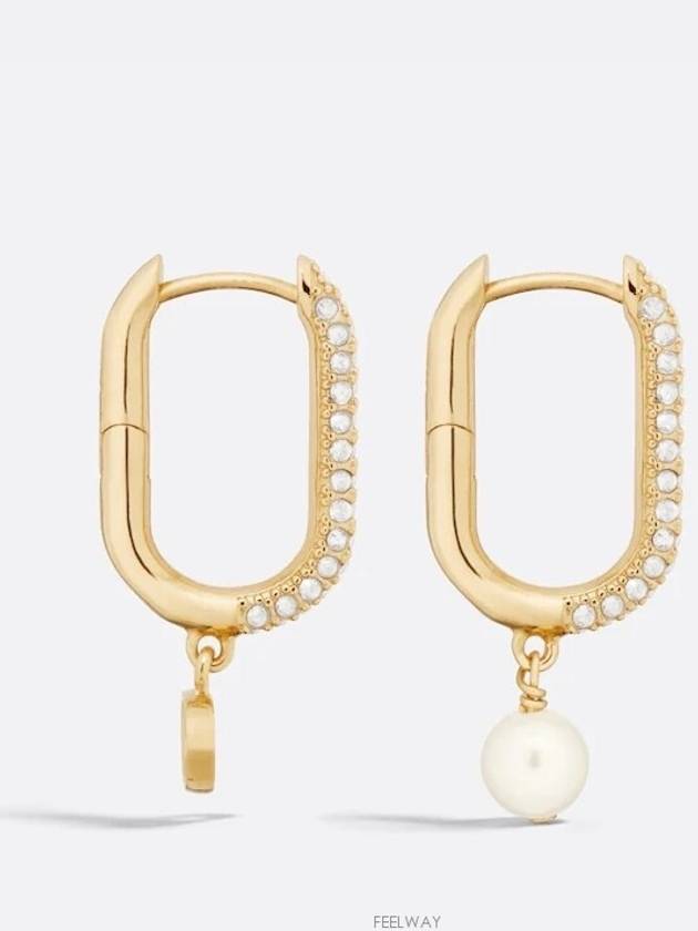 D Fusion Metal Earrings Gold - DIOR - BALAAN 3