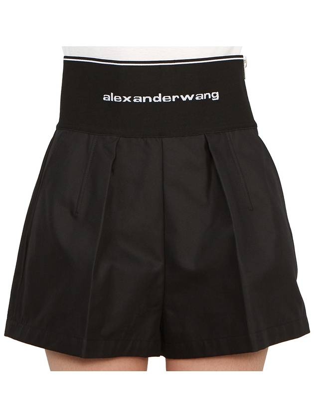 Safari Shorts in Cotton Tailoring Black - ALEXANDER WANG - BALAAN 6