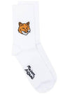 Fox Head Socks White - MAISON KITSUNE - BALAAN 8