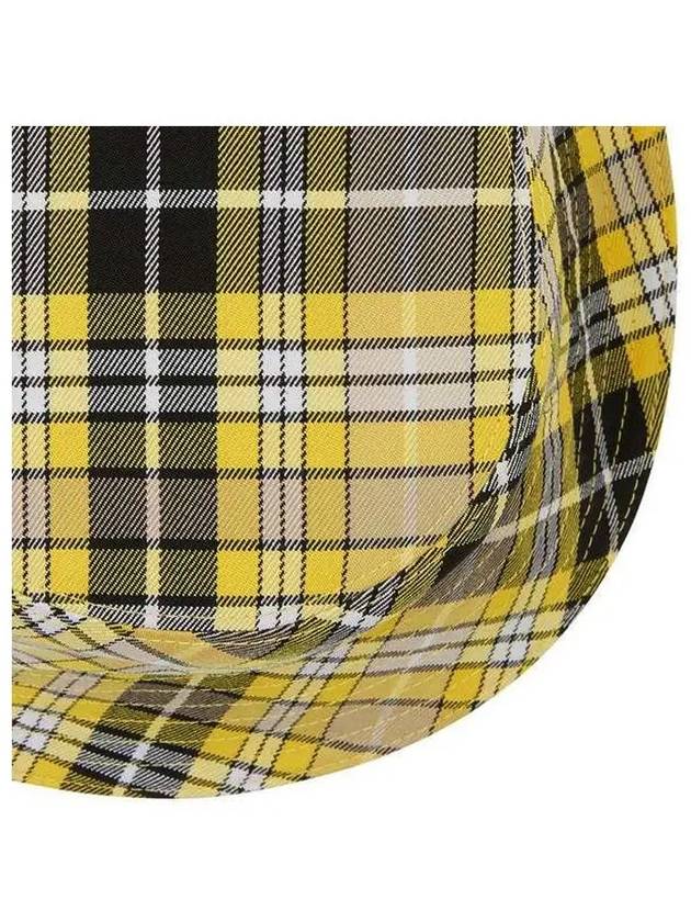 Vintage Check Reversible Bucket Hat Yellow - BURBERRY - BALAAN 5