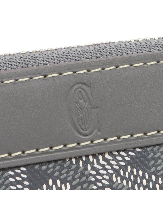 Gray Goyadin Canvas Matignon Zipper Mini Card Wallet MATIGNMINTY51CL51P - GOYARD - BALAAN 6