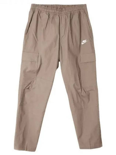 Club Men's Cargo Woven Track Pants Khaki - NIKE - BALAAN 1