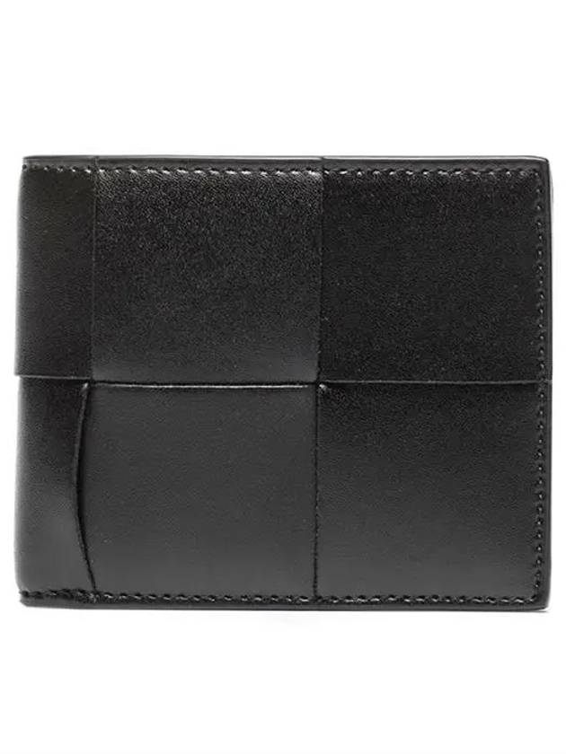 Intrecciato Coin Pocket Half Wallet Black - BOTTEGA VENETA - BALAAN 2