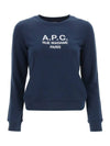 Women's Tina Logo Sweat Sweatshirt Navy - A.P.C. - BALAAN 1