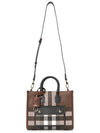 Tartan Check Freya Mini Tote Bag Brown - BURBERRY - BALAAN 9