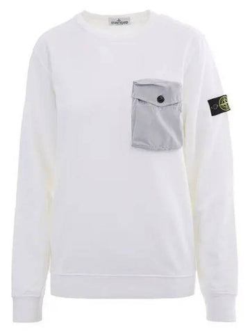 761662139 V0001 Pocket Wappen Sweatshirt 10A12A 987415 - STONE ISLAND - BALAAN 1