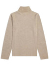 Fox Head Patch Fitted Wool Turtleneck Beige Melange - MAISON KITSUNE - BALAAN 4