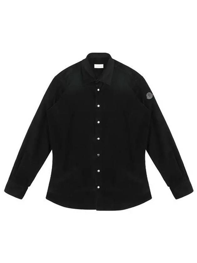 23FW 2F00007 549H4 999 Men’s Corduroy Shirt Black 998102 - MONCLER - BALAAN 1