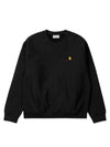 Men s American Script Crew Neck Sweatshirt Black I025475 89XX - CARHARTT - BALAAN 1