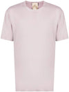 Manica Corta Cotton Short Sleeve T-Shirt Violet - TEN C - BALAAN 1