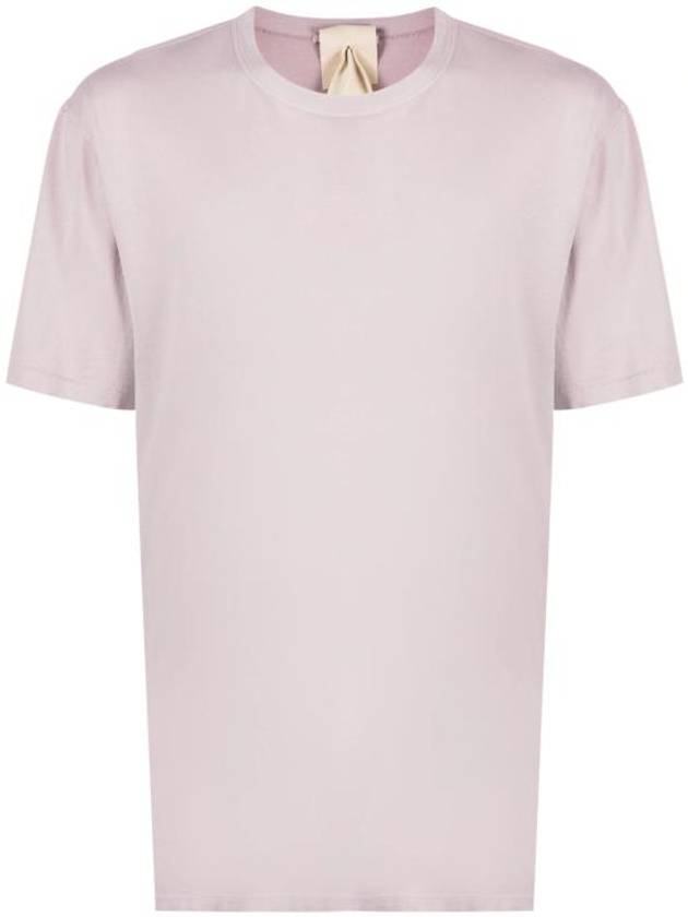 Manica Corta Cotton Short Sleeve T-Shirt Violet - TEN C - BALAAN 1