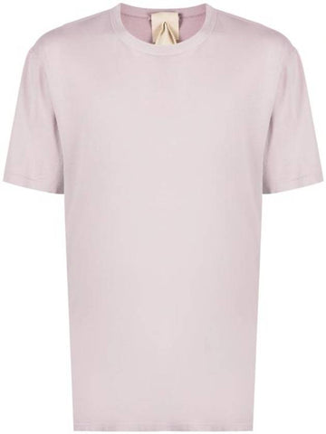 Manica Corta Cotton Short Sleeve T-Shirt Violet - TEN C - BALAAN 1