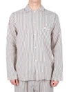 Poplin Striped Pajamas Long Sleeve Shirt SWT HS - TEKLA - BALAAN 2