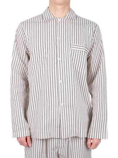 Poplin Striped Pajamas Long Sleeve Shirt SWT HS - TEKLA - BALAAN 2