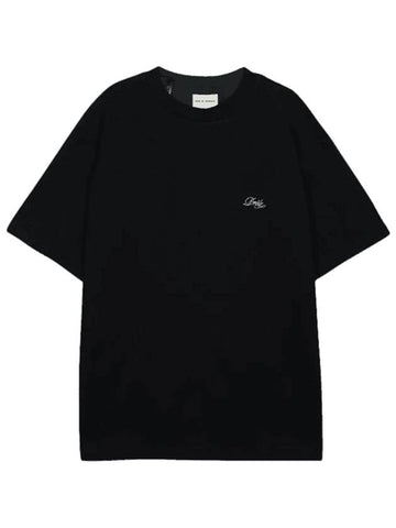 Small Logo Short Sleeve T Shirt Black - DROLE DE MONSIEUR - BALAAN 1