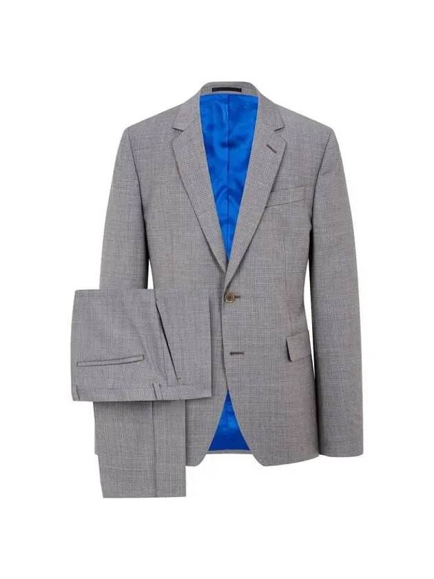 Slim fit check pattern wool suit gray 270744 - PAUL SMITH - BALAAN 1