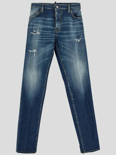 Washed Regular Straight Jeans Blue - DSQUARED2 - BALAAN 2