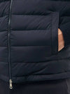 Striped logo ambroid quilt padded high neck jacket navy - MONCLER - BALAAN 5