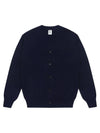 Men's Wool V-neck Cardigan Navy SW21IW01NV - SOLEW - BALAAN 1