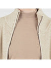 Modal Knit Zip up Cardigan Oatmeal - CHANCE'S NOI - BALAAN 7