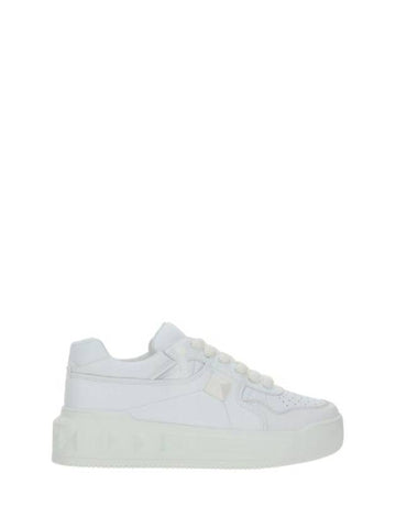 One Stud XL Low-Top Sneakers White - VALENTINO - BALAAN 1