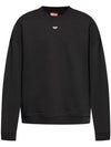 S Box D Logo Patch Sweatshirt Black - DIESEL - BALAAN 2