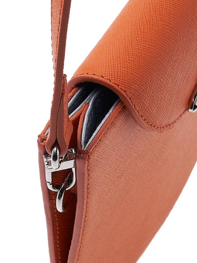 Half Moon Saddle Saffiano Leather Cross Bag Orange - VIVIENNE WESTWOOD - BALAAN 8