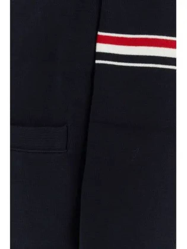 Milano Stitch Sprite Armband Cotton V-neck Cardigan Navy - THOM BROWNE - BALAAN 2