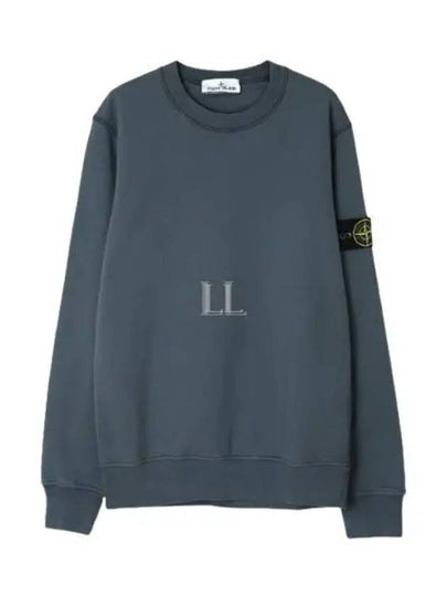 Compass Patch Crew Neck Sweatshirt Grey - STONE ISLAND - BALAAN 2