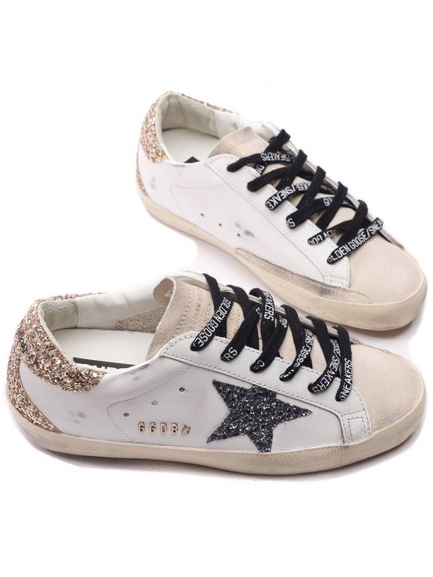 Super-Star Glittered Sneakers White - GOLDEN GOOSE - BALAAN 6