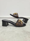 Monogram Dauphin Lock It Mule Slippers 37 5 - LOUIS VUITTON - BALAAN 4