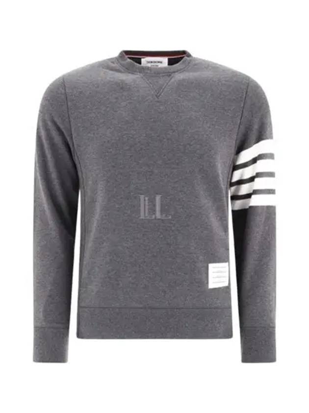 4 Bar Loopback Jersey Sweatshirt Dark Grey - THOM BROWNE - BALAAN 2