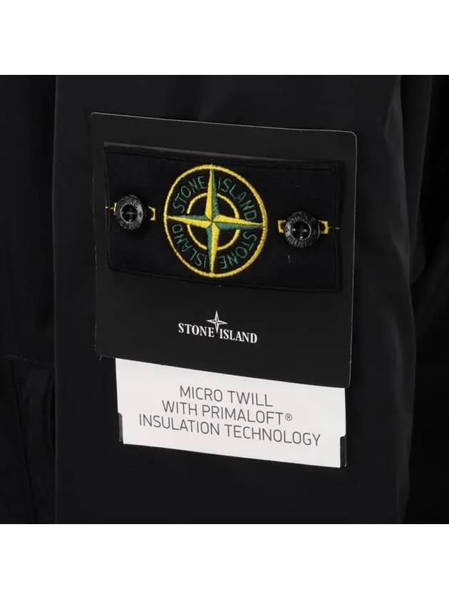 Techno Fabric Hooded Jacket Black - STONE ISLAND - BALAAN 5