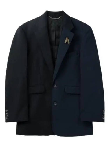 Aries two tone tailored jacket black navy - ARIES - BALAAN 1