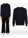 Diagonal Raised Fleece Sweatshirt Navy - CP COMPANY - BALAAN 2