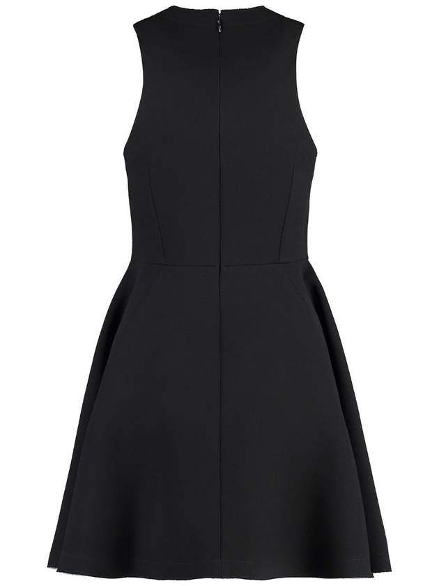 AMI Paris Flared Crèpe Dress - AMI - BALAAN 2