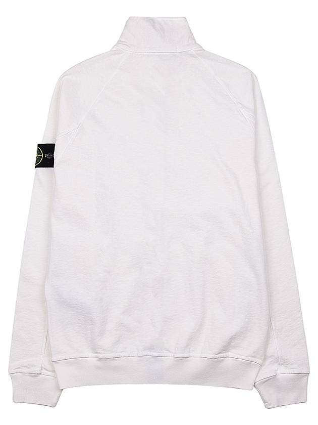 Garment Dyed OLD Treatment Zip Up Jacket White - STONE ISLAND - BALAAN 3