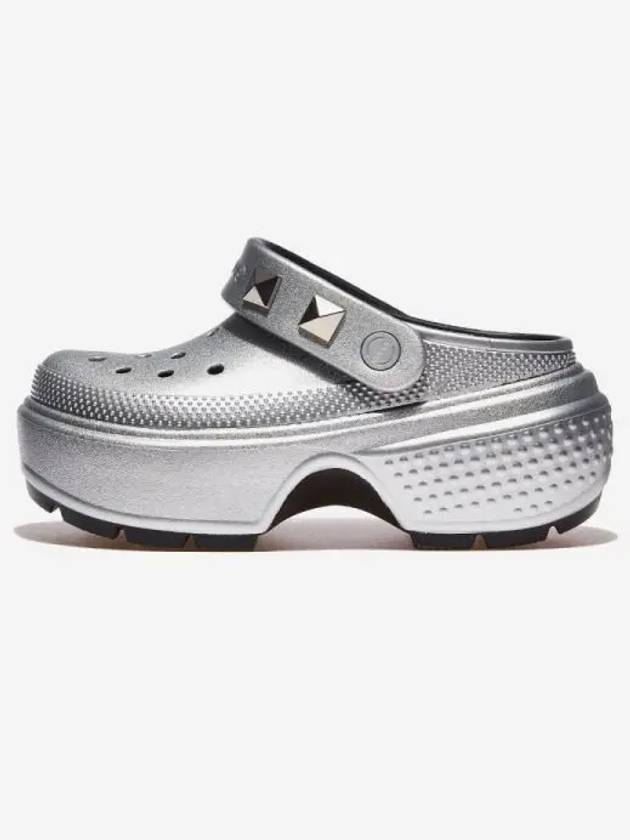 Stomp Metallic Clog SILVER - CROCS - BALAAN 1