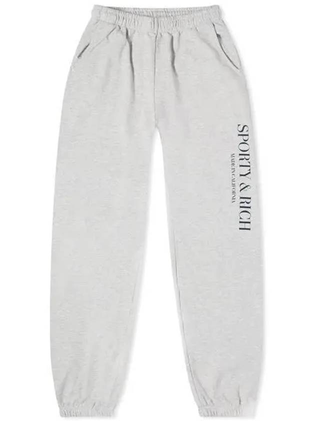 California sweatpants heather gray SWAW2341HG 1012323 - SPORTY & RICH - BALAAN 1