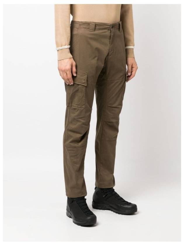 Stretch Satin Cargo Straight Pants Green - CP COMPANY - BALAAN 5