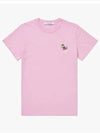 Dressed Fox Patch Short Sleeve T-Shirt Dusty Rose - MAISON KITSUNE - BALAAN 3