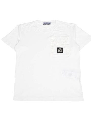 Kids short sleeve t shirt 801620247 V0001 10A12A Adult wearable - STONE ISLAND - BALAAN 1