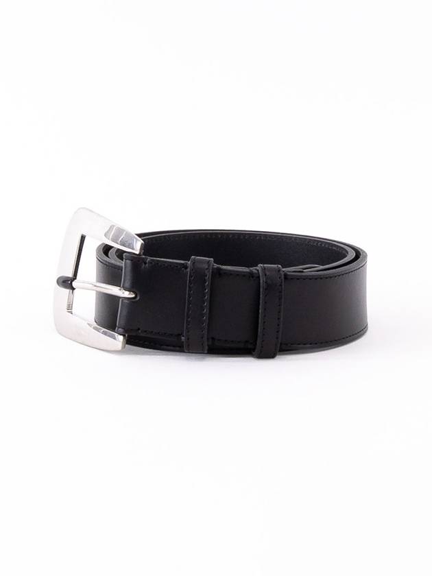 Vintage Calfskin Large Marco Belt Black - CELINE - BALAAN 3