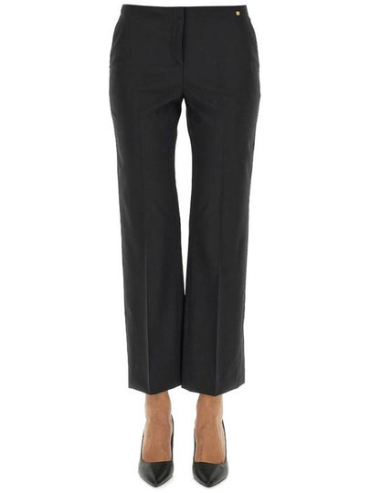 Women's Straight Pants Black - VERSACE - BALAAN 2