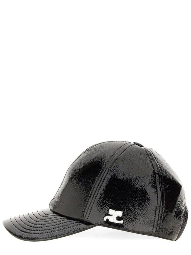 Signature Reedition Vinyl Ball Cap Black - COURREGES - BALAAN 4