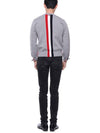 Center Back Striped Stitch Merino Wool Knit Top Grey - THOM BROWNE - BALAAN 6