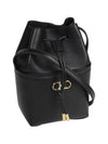 Gancini Mini Bucket Bag Black - SALVATORE FERRAGAMO - BALAAN 4