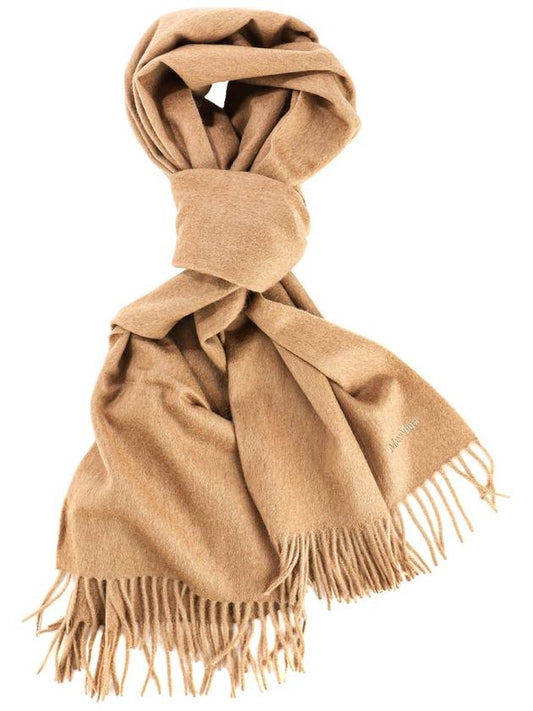 3 Tartan Wool Muffler Beige - MAX MARA - BALAAN 2